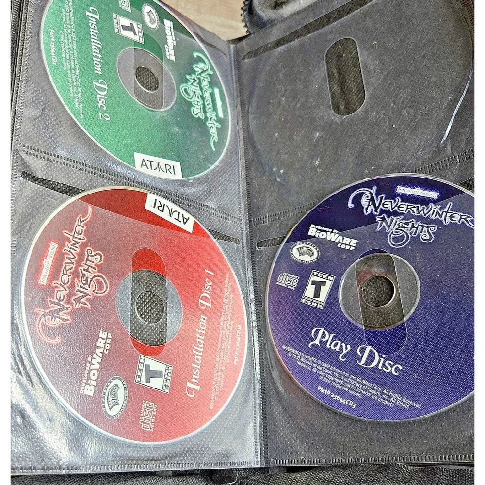 Neverwinter Nights PC Game 2002 3 Discs No Case Tested